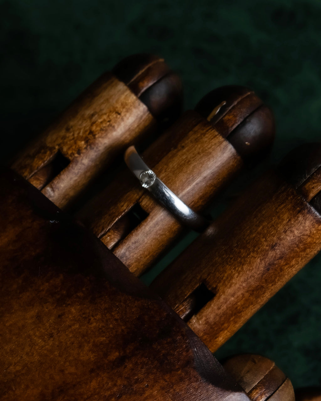 "Jewelry MAKI" 0.09 carat diamond silver ring