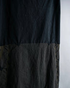 "A-POC" Wrap design high slit skirt