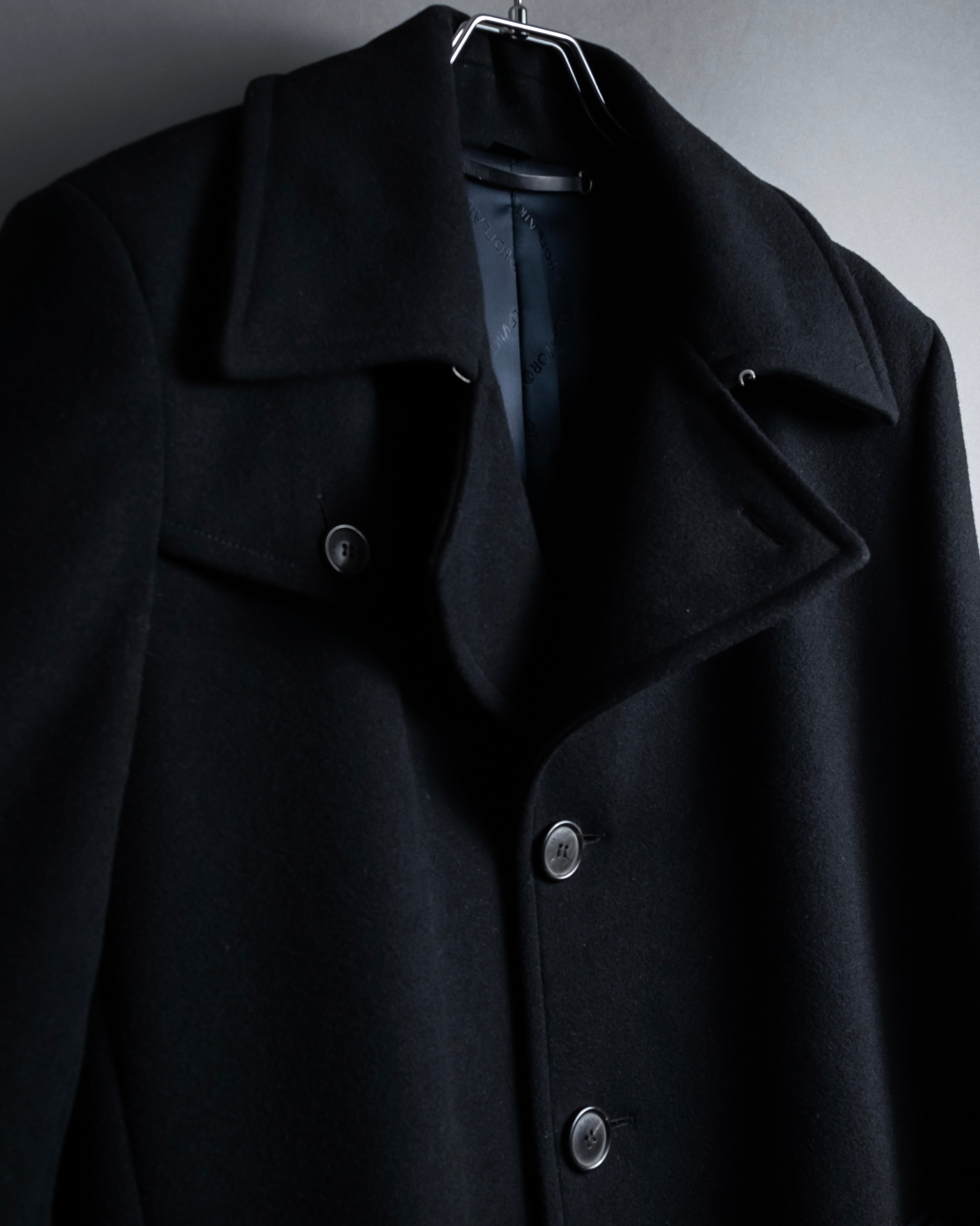 "VIKTOR&ROLF" Sculptural lapel melton coat