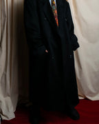 "Vintage super maxi length double-breasted oversized chester coat"