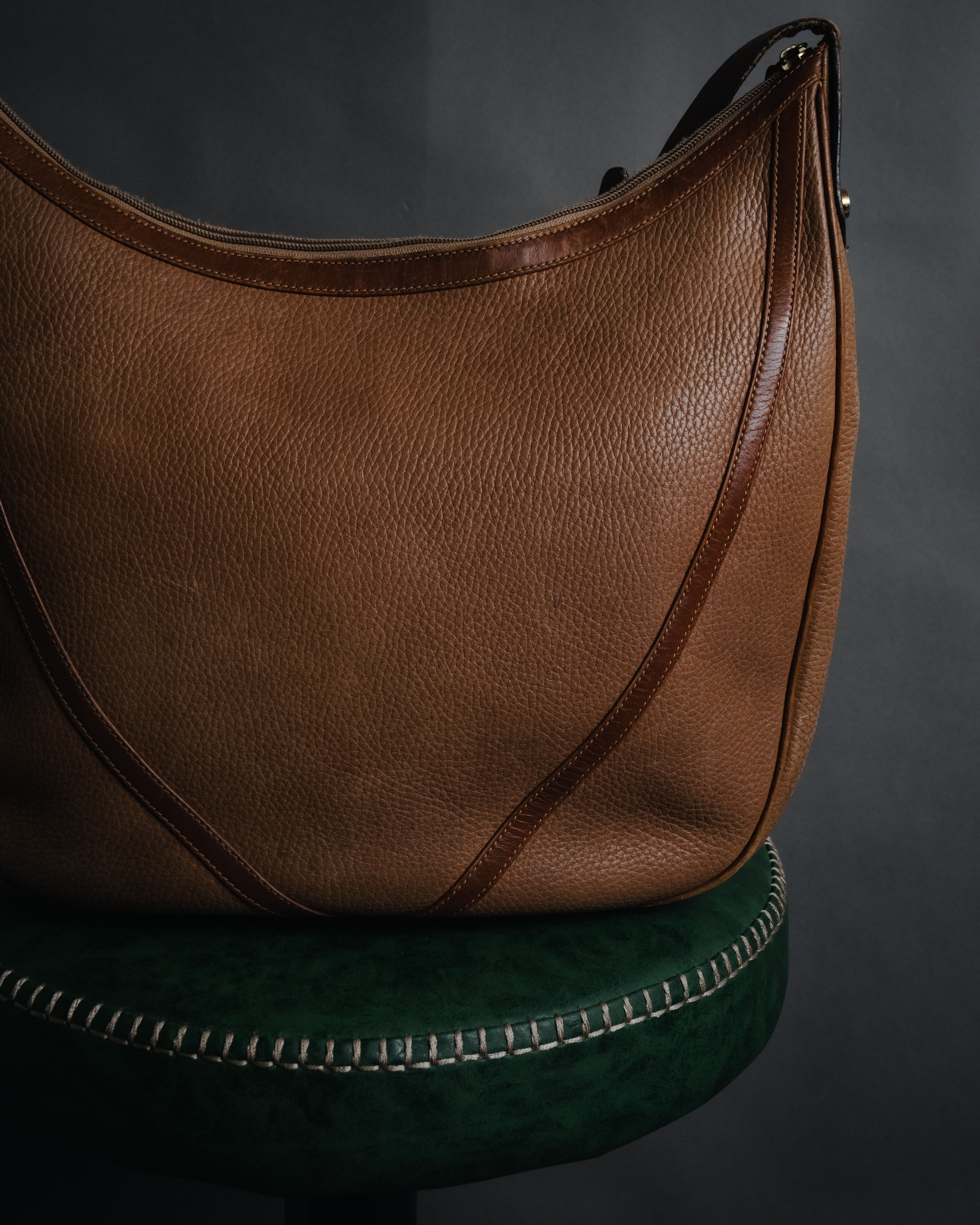 –SPECIAL– "GUCCI" 70’s pigskin horsebit piston hobo bag