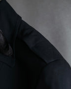 "GUCCI" 90's Beautiful draping fly-front tailored jacket