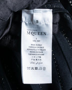 "Alexandar McQueen" Waist-shape detail vertical stitch cardigan