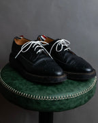 "THOM BROWNE" Wingtip design rubber sole leather shoes
