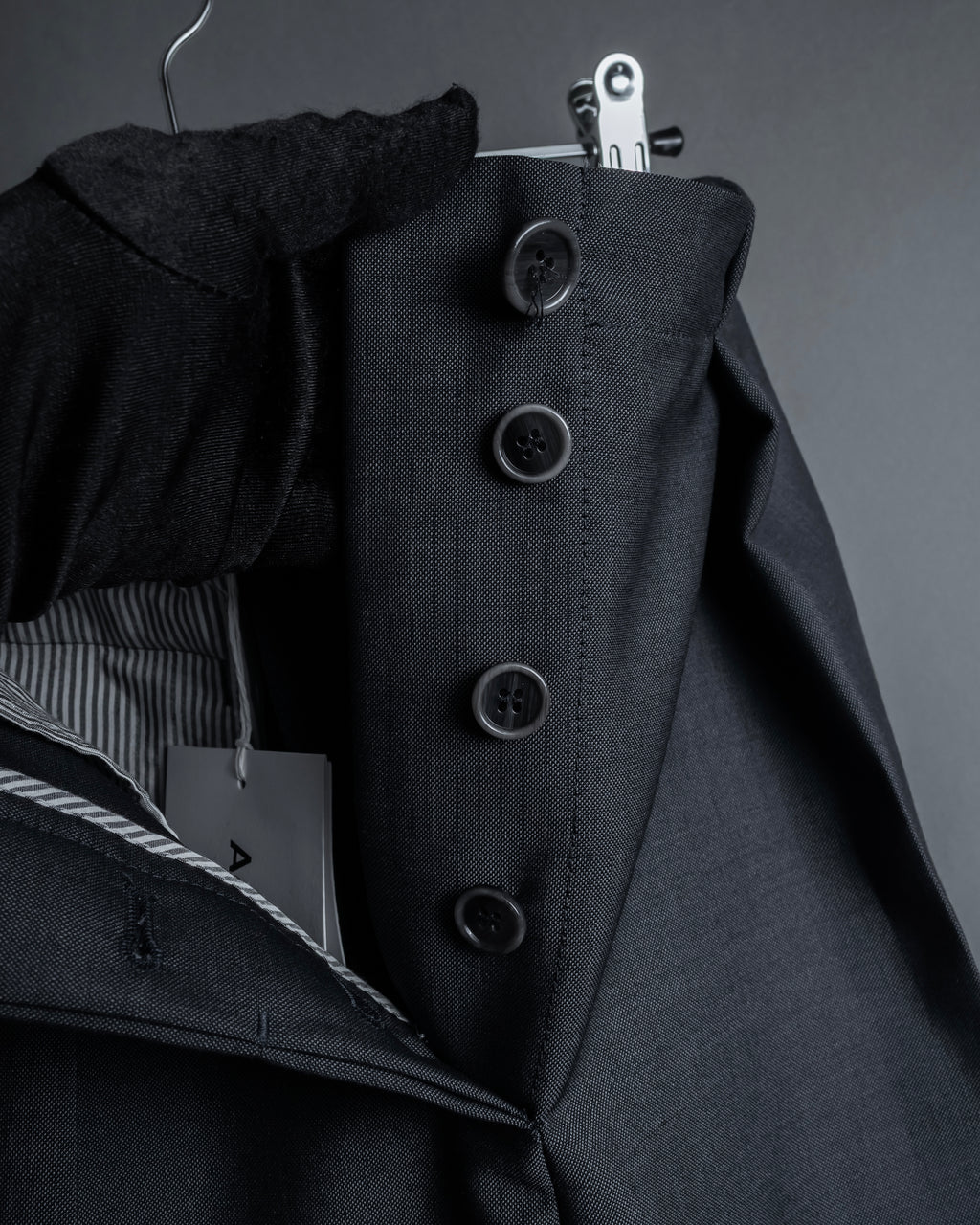 "Acne Studios" Button fly design wide straight slacks