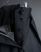 "Acne Studios" Button fly design wide straight slacks