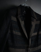 “TAE ASHIDA” 2008-2015 Structured border tweed jacket