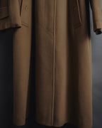 "BURBERRYS" 80’s-90’s Fly-front wool cashmere coat
