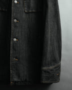 -MOOD MILLÉSIMES- 00’s faded black denim shirt jacket