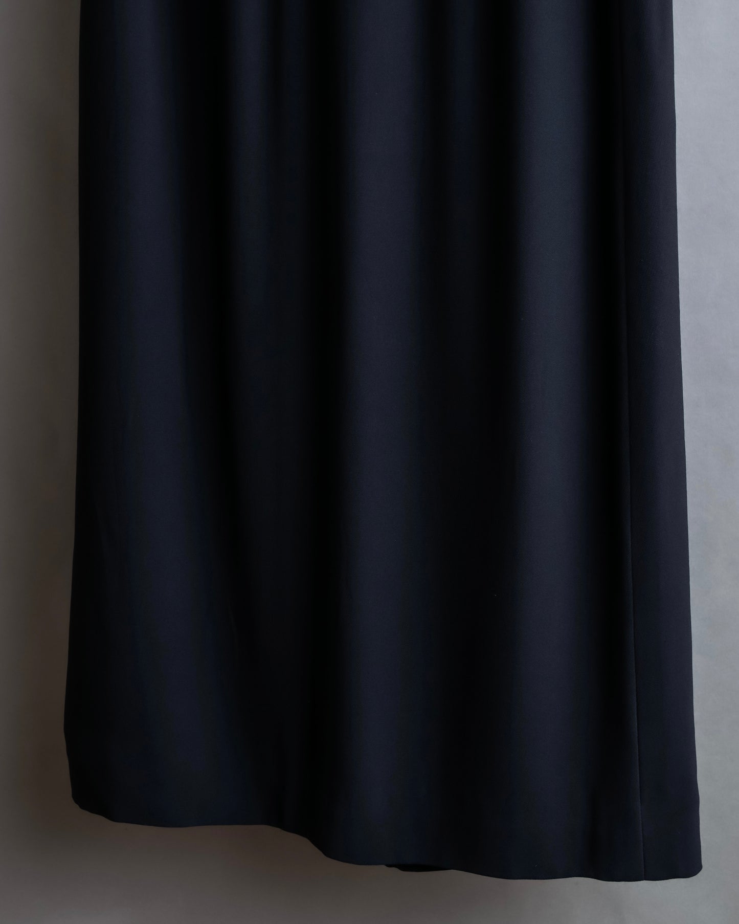 "HERMES" 100% silk straight silhouette maxi skirt