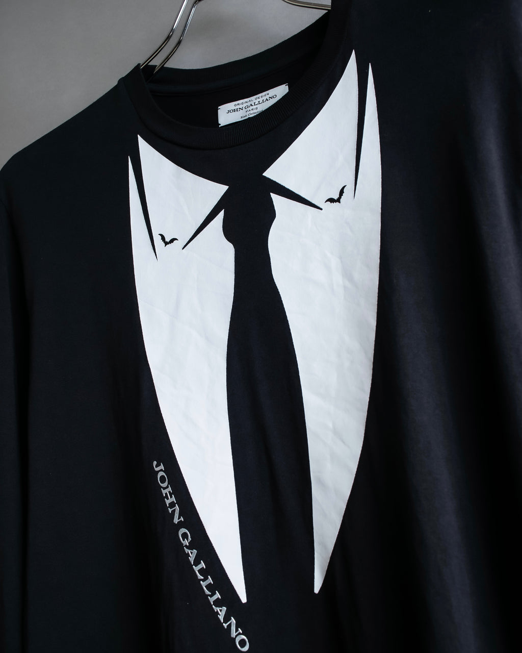 "John Galliano" Tie motif trompe l'oeil design pullover