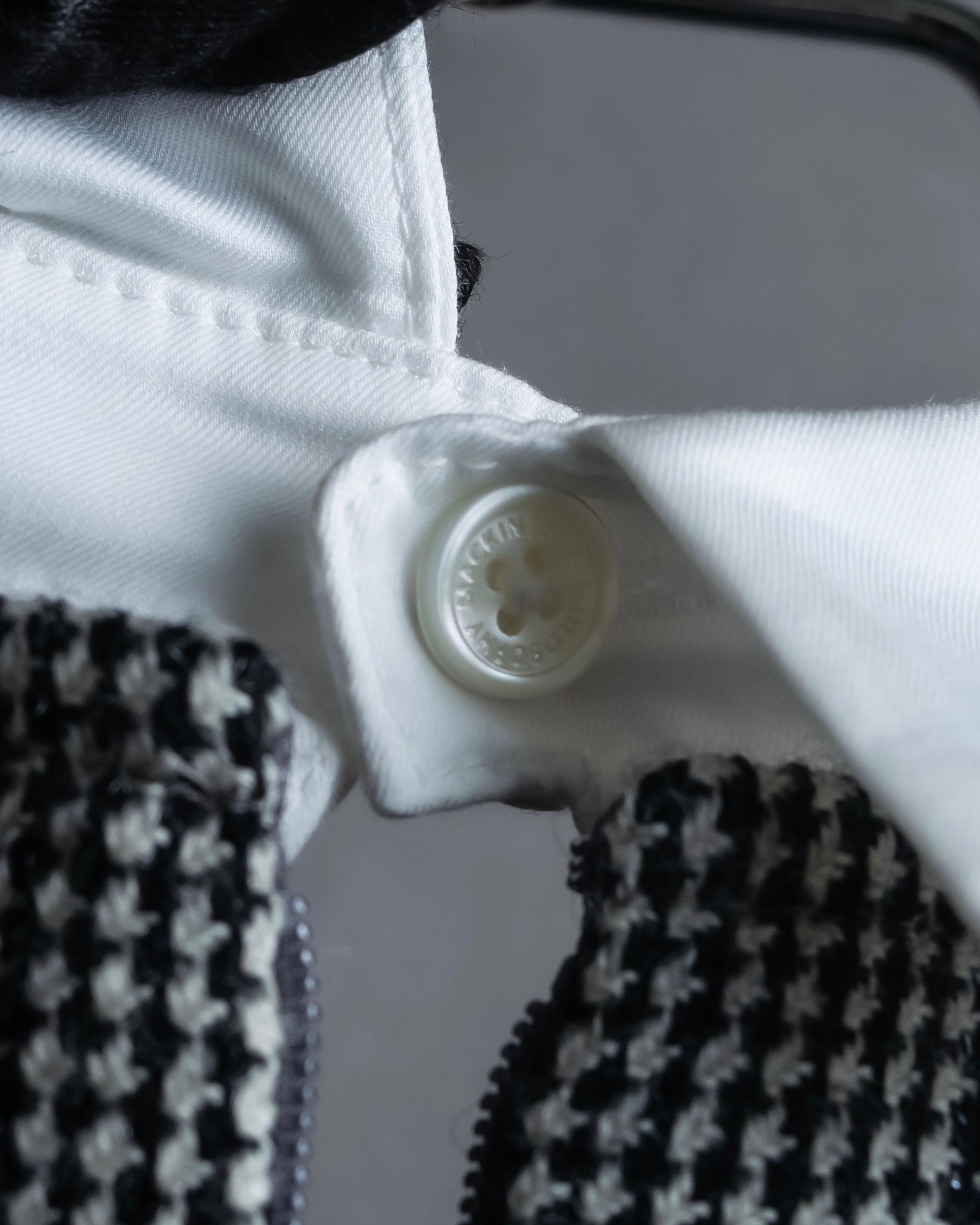 "MACKINTOSH" Glen check pattern straight line dress