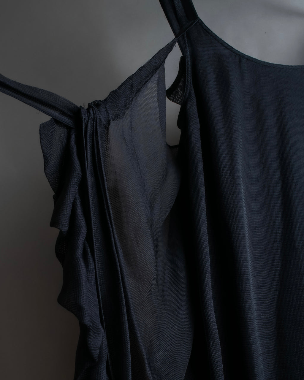 "FENDI" Gathered frill design sleeveless dress