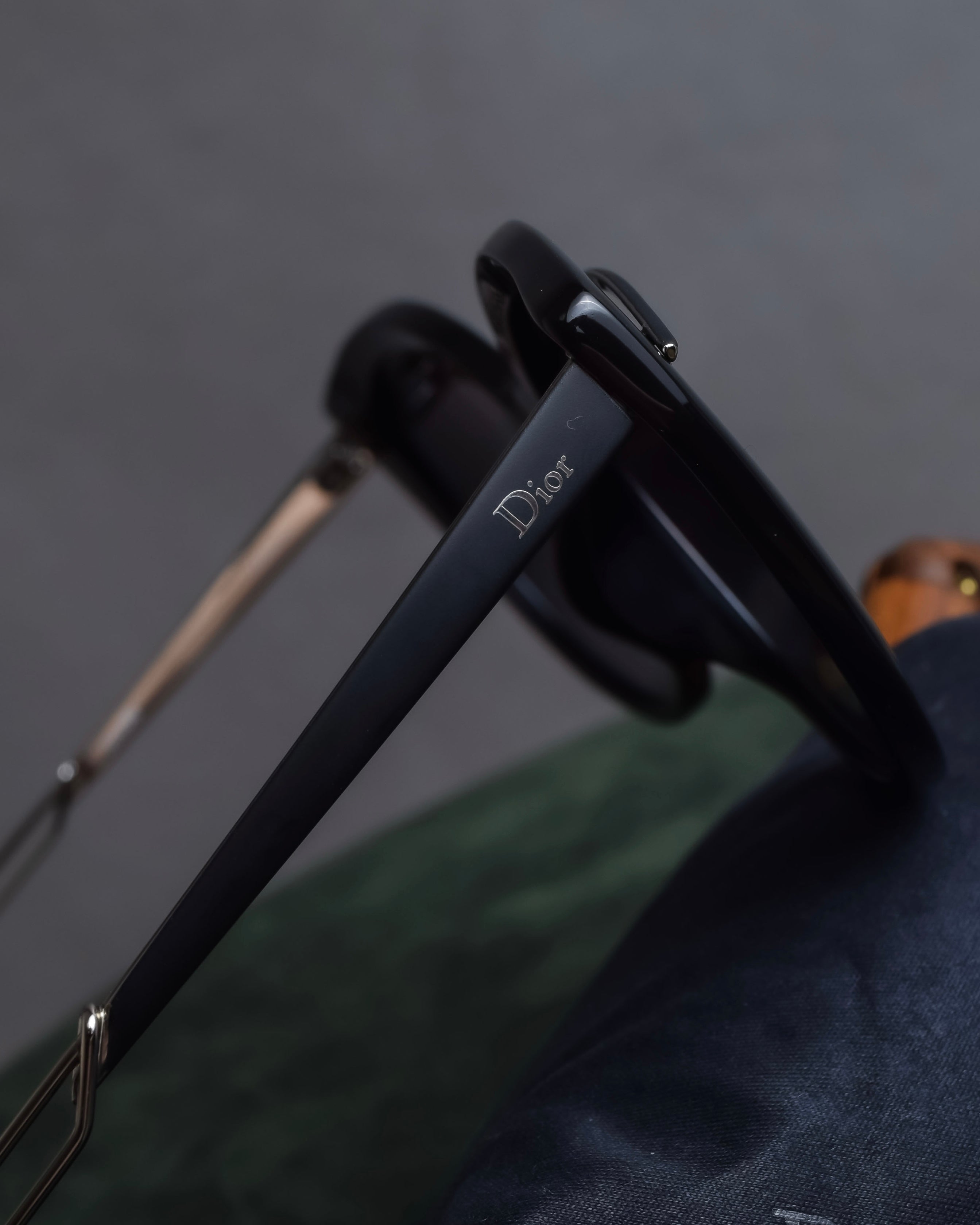 "Christian Dior" Metal frame layered cat-eye sunglasses