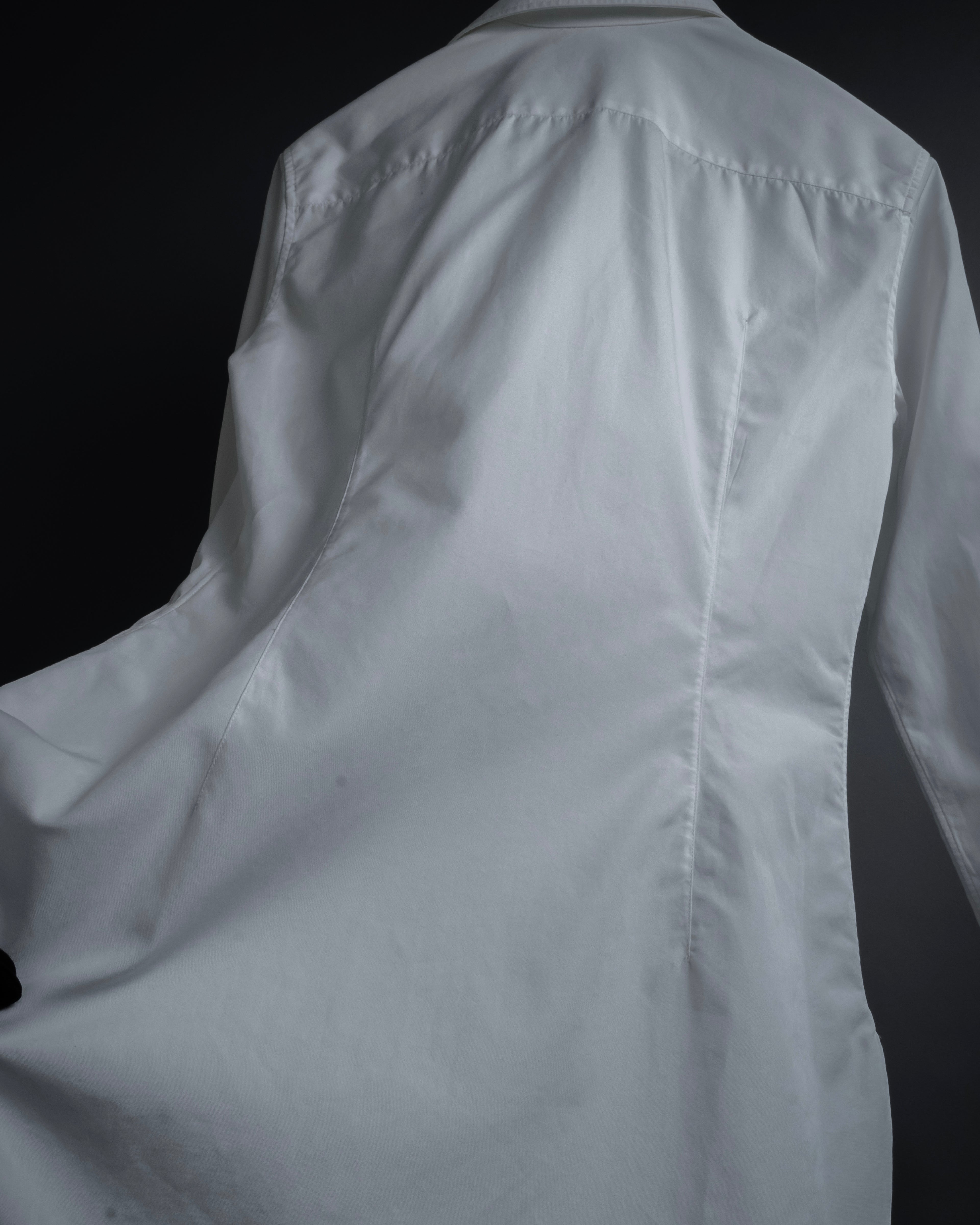 "HERMES" High-quality fine count cotton dress shirt