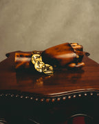 -SPECIAL- “Yves Saint Laurent” 80’s-90’s Hammered gold coin link bracelet