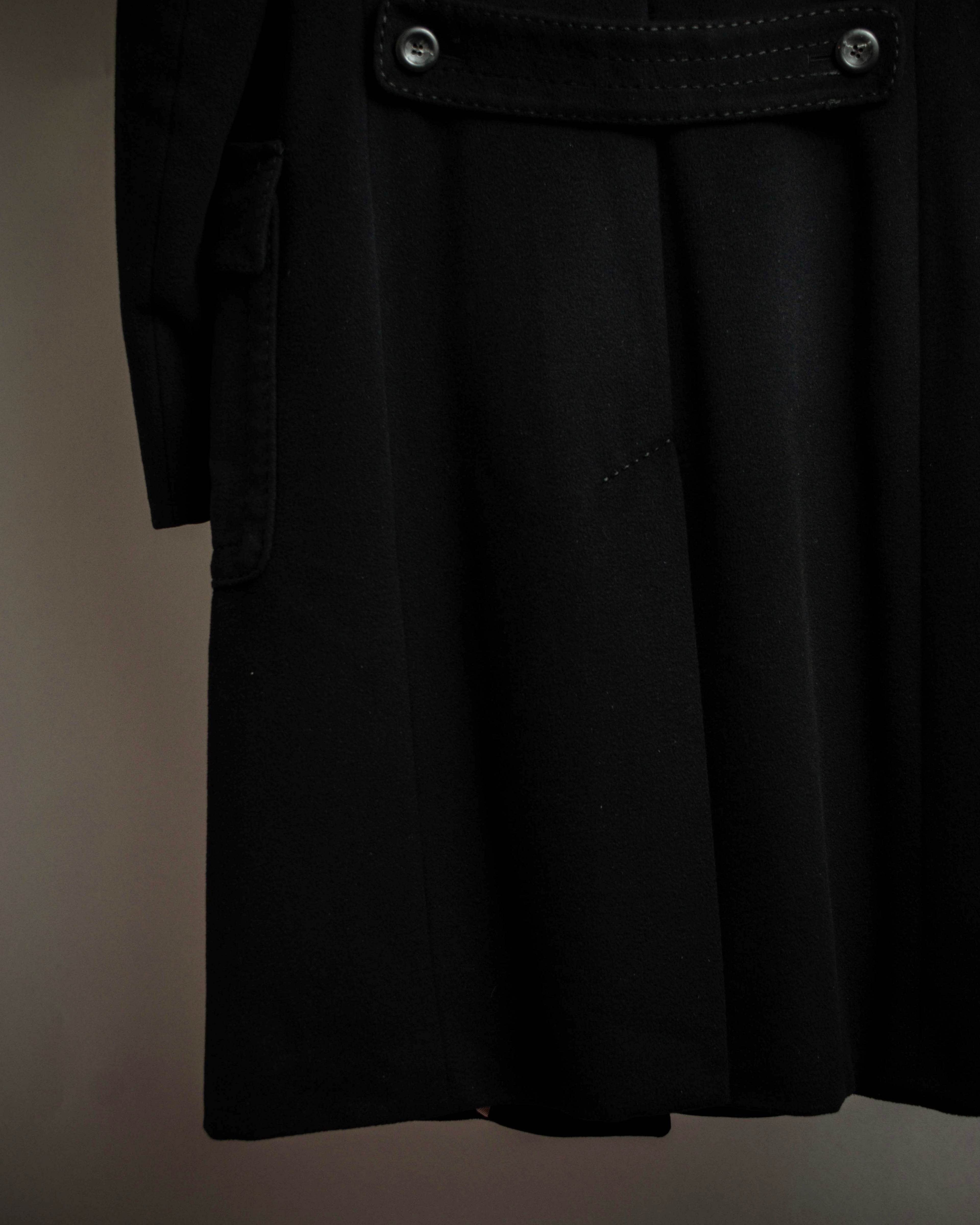 "Max Mara" Stitch design draping chester coat