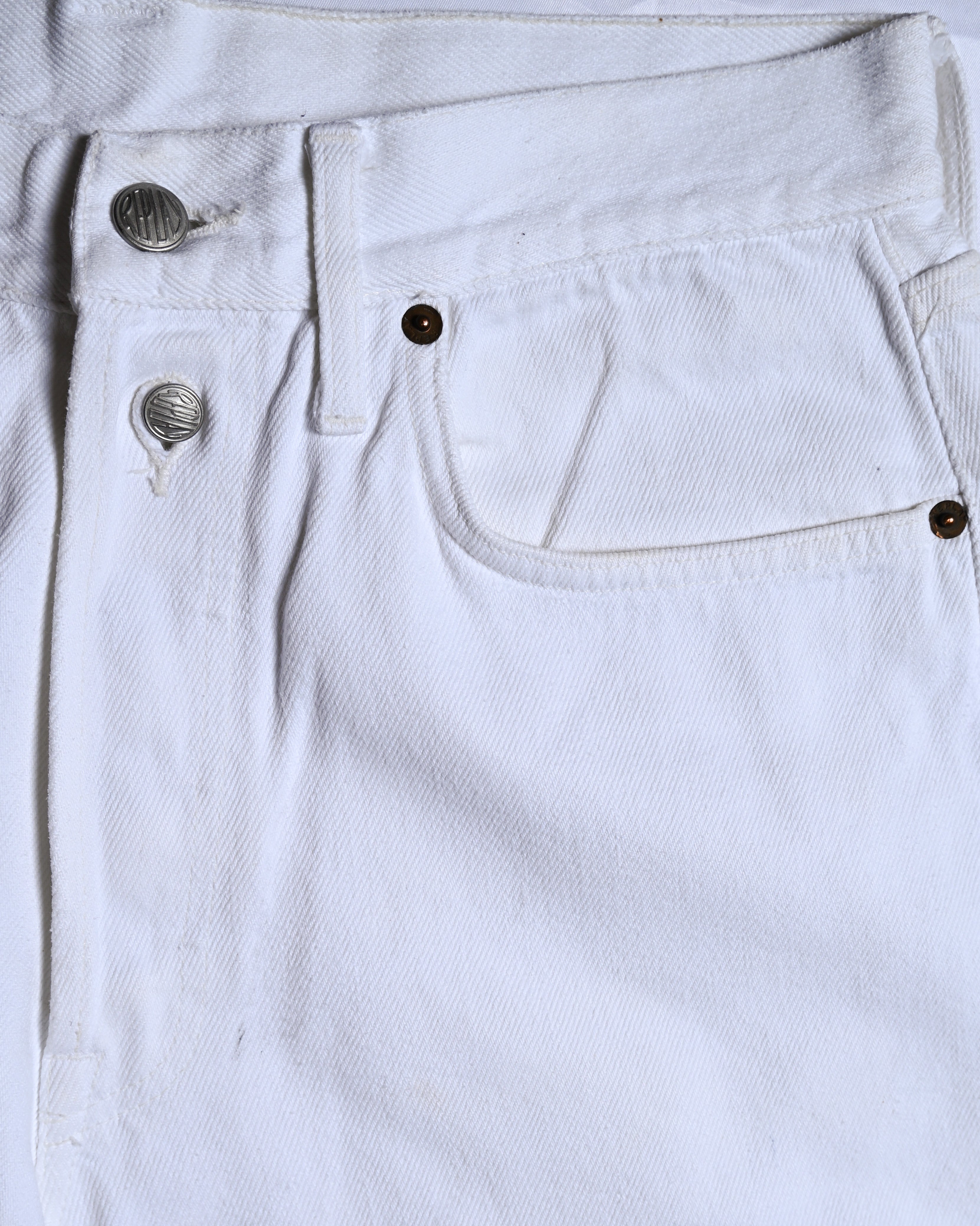 REPLAY/ 901 Regular Silhouette Vintage White Denim