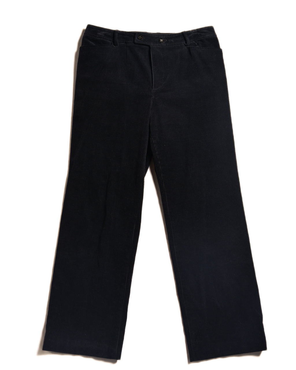 BURBERRY/ Slim Fit Single Breasted Corduroy Set Up Black
