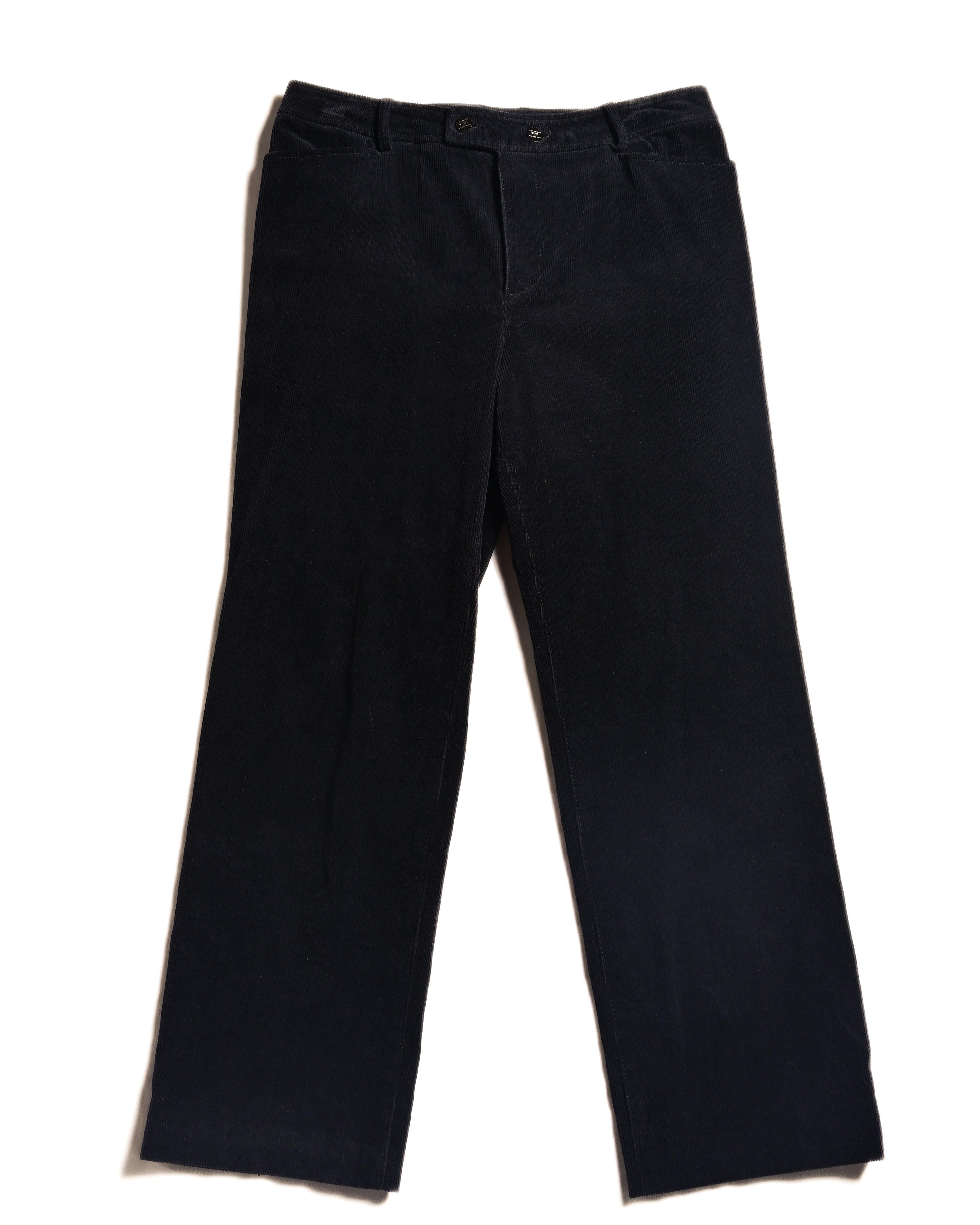 BURBERRY/ Slim Fit Single Breasted Corduroy Set Up Black