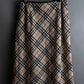 "BURBERRY" Nova check pattern leather piping design cropped skirt