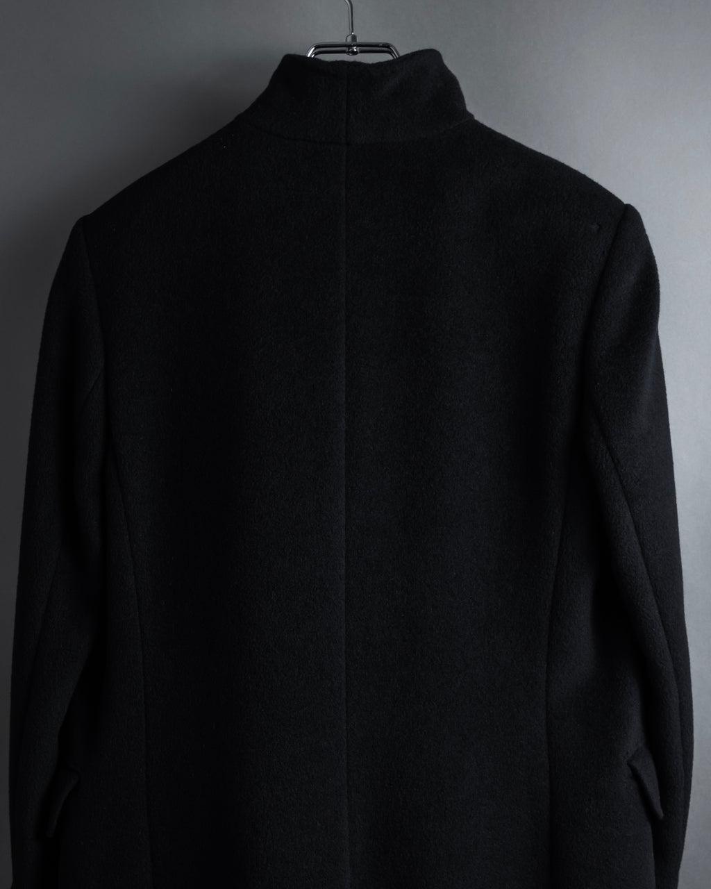 "Max Mara" 90's Asymmetrical front long chester coat