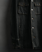 -MOOD MILLÉSIMES- 00’s faded black denim shirt jacket