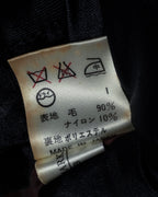 -SPECIAL- "JEAN PAUL GAULTIER"
 90's-00's Waist shape A-line silhouette black color super long coat