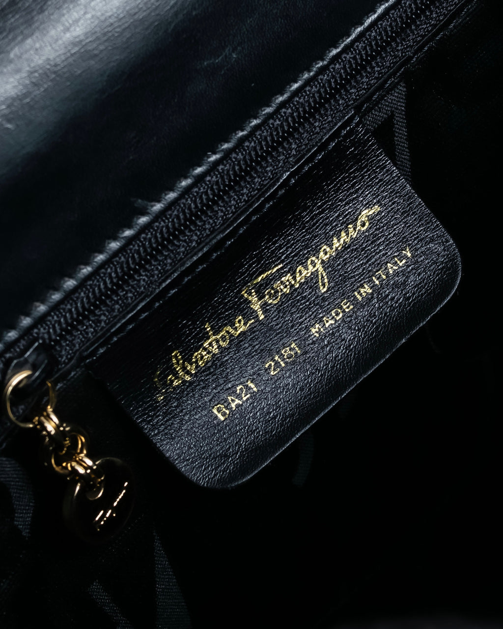 "Salvatore Ferragamo" Gancini motif leather hand bag
