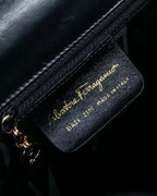 "Salvatore Ferragamo" Gancini motif leather hand bag