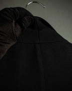 "GUCCI" Three-dimensional lapel design draped tailored jacket