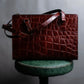 “Jean Paul Gautier” Crocodile-embossed business bag