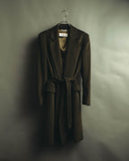 “Max Mara” 00’s Belted angora blend long coat