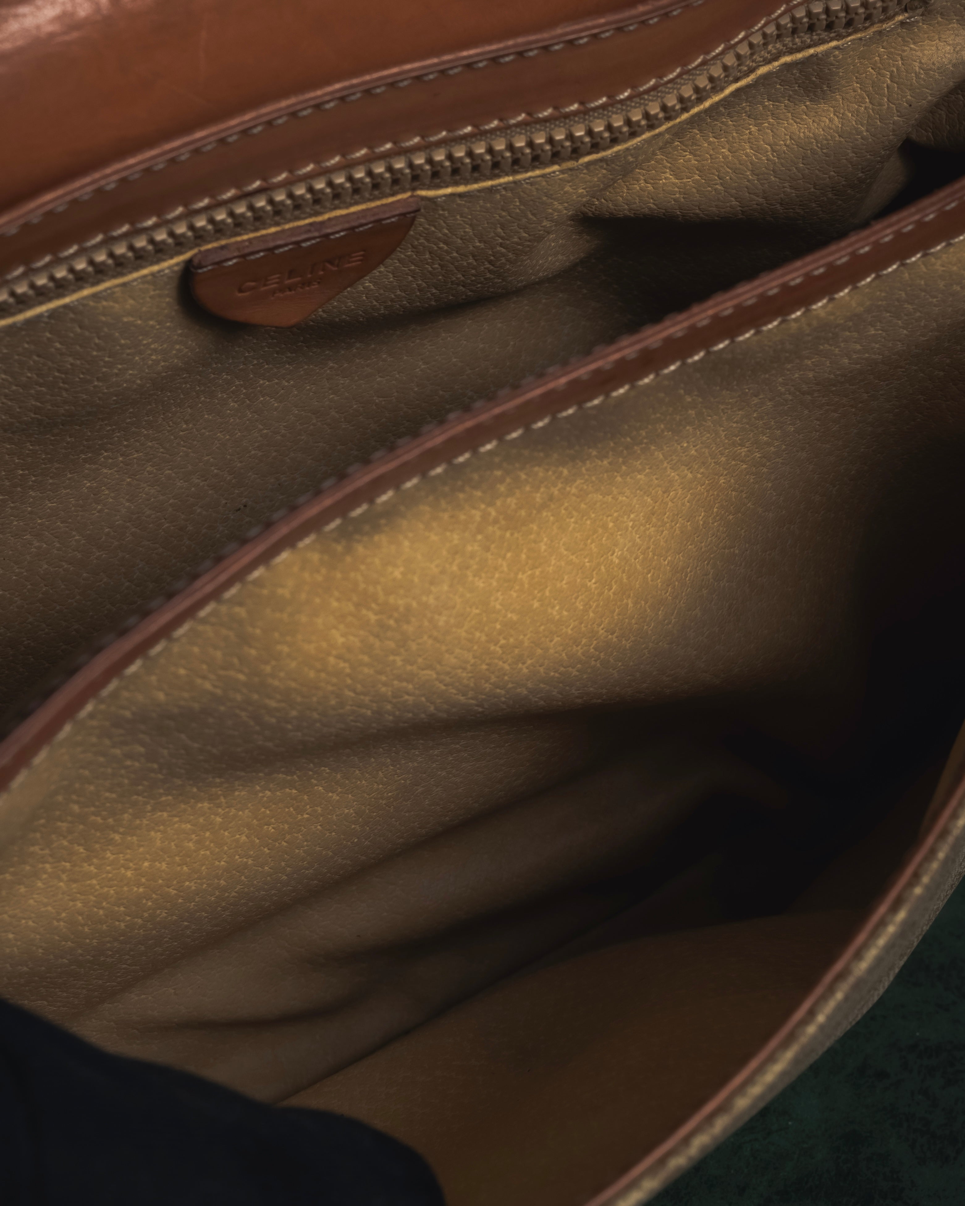 "CELINE" 80’s macadam canvas shoulder bag