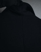 –SPECIAL– "CHANEL" 04SS sculpted princess-line wool crepe coat