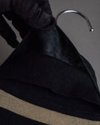 "GIANFRANCO FERRE" Striped contrast collar knit polo