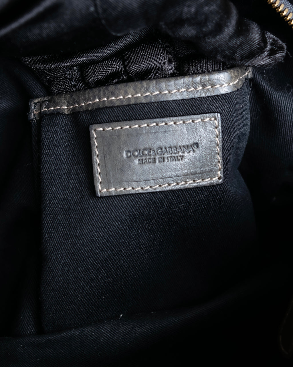 "DOLCE &amp; GABBANA" Miss edge series calf leather 2 way bag