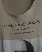 "BALENCIAGA" Painting graphic logo engraved T-shirt