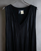 "LIMI feu" Knitted lace design belted sleeveless dress