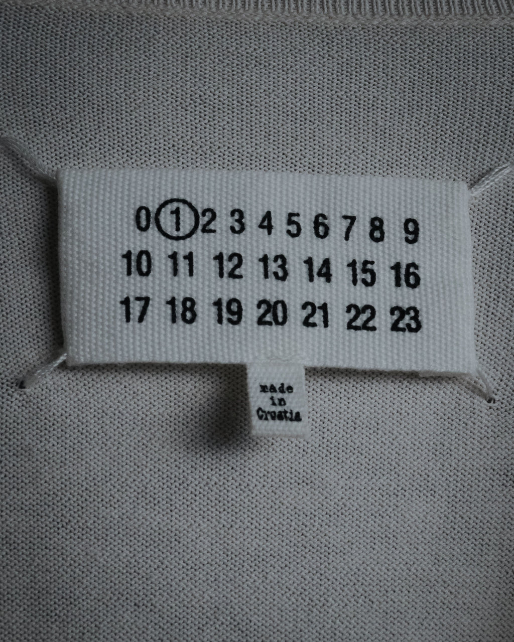 "Maison Martin Margiela" 2014 asymmetrical cotton knit cardigan