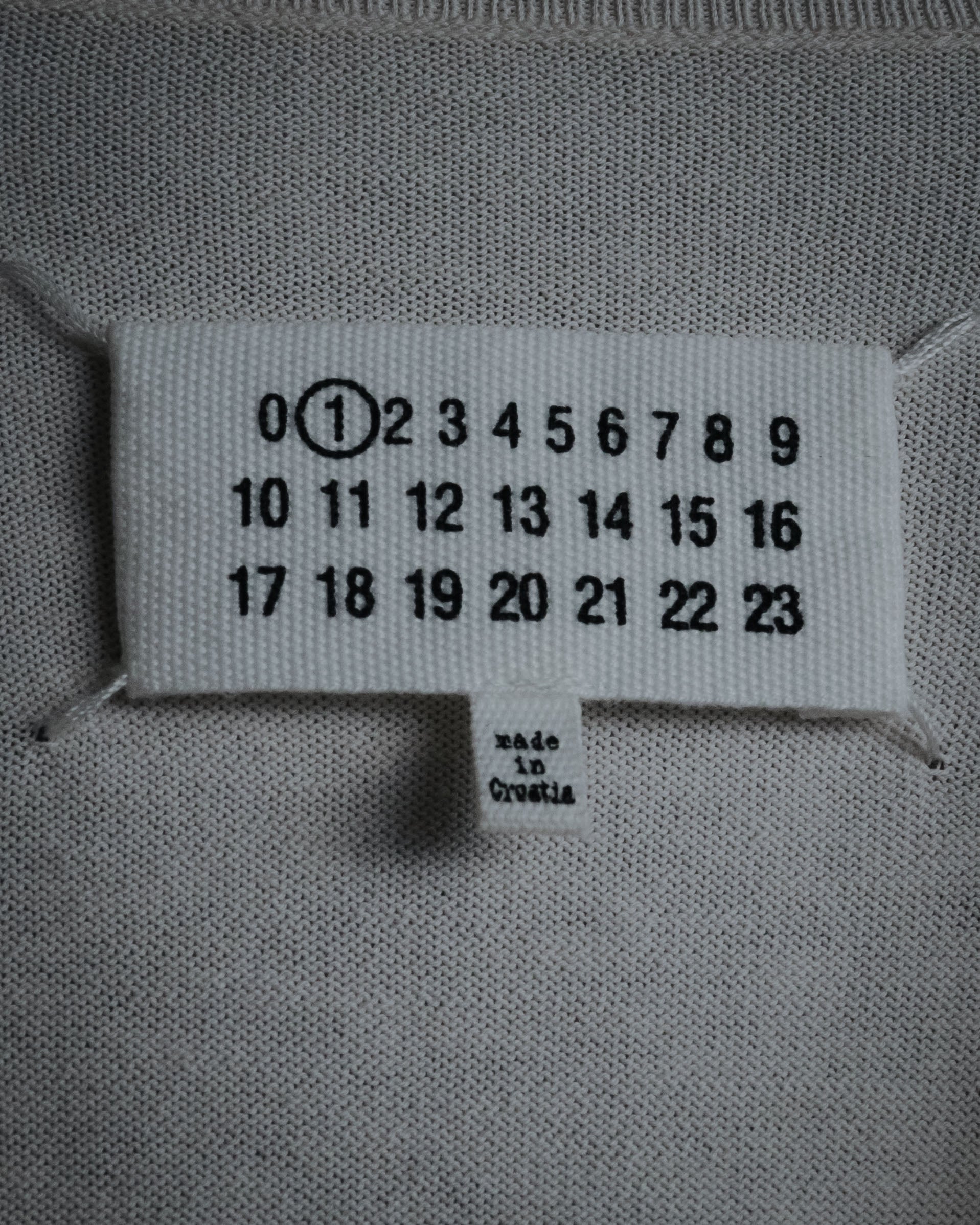 "Maison Martin Margiela" 2014 asymmetrical cotton knit cardigan