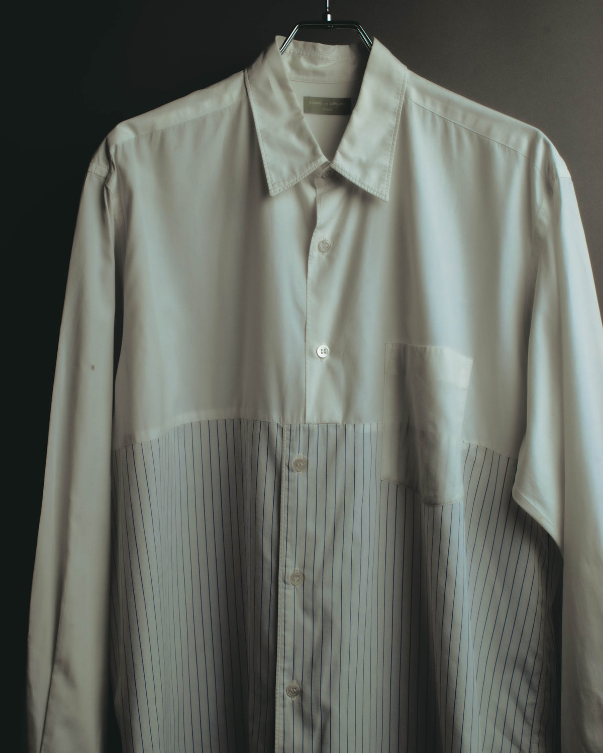 "COMME des GARÇONS HOMME" 90's-00's Patchwork long-sleeve shirt