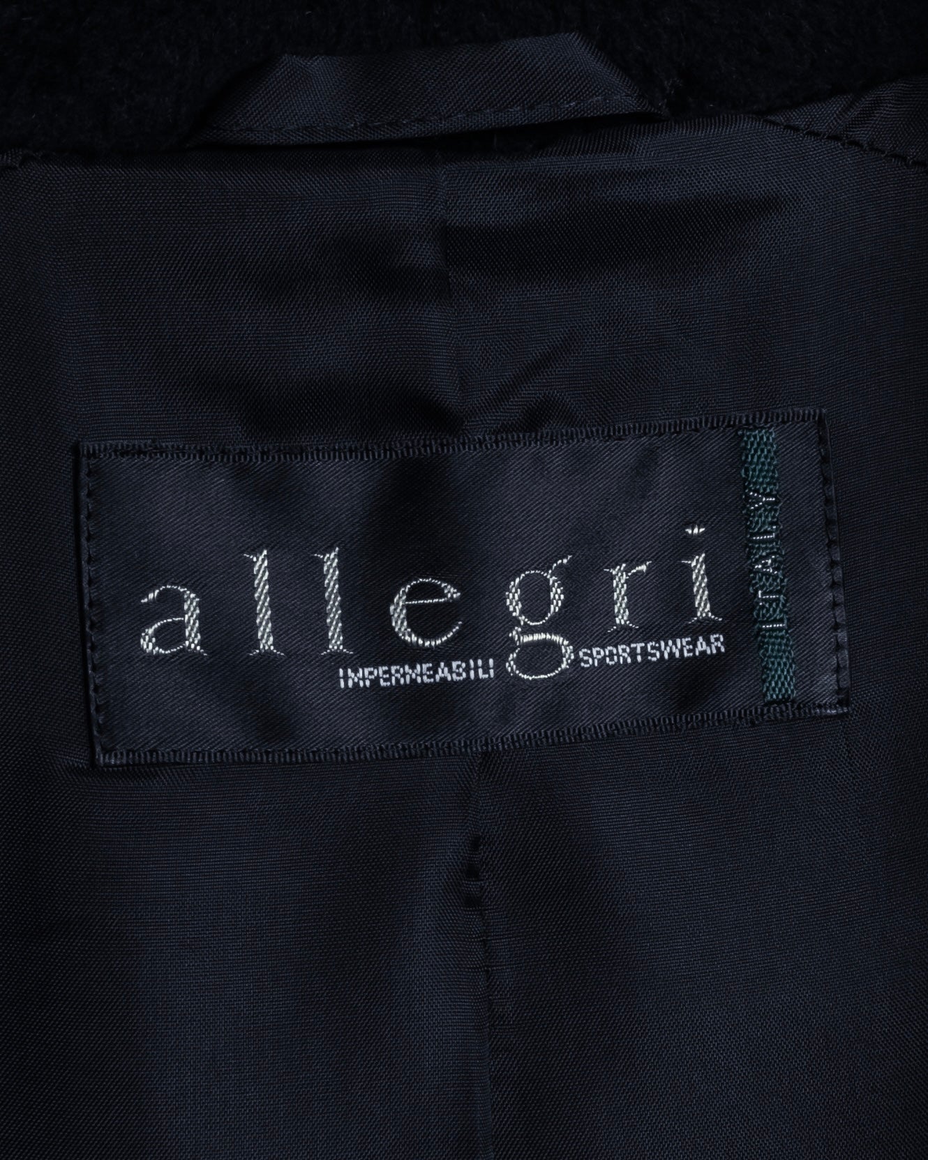 "allegri" Crossover design 2-way collar wool coat