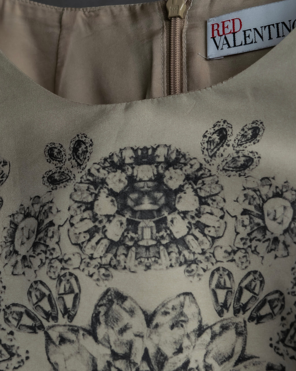 "RED VALENTINO" Baroque print sleeveless dress