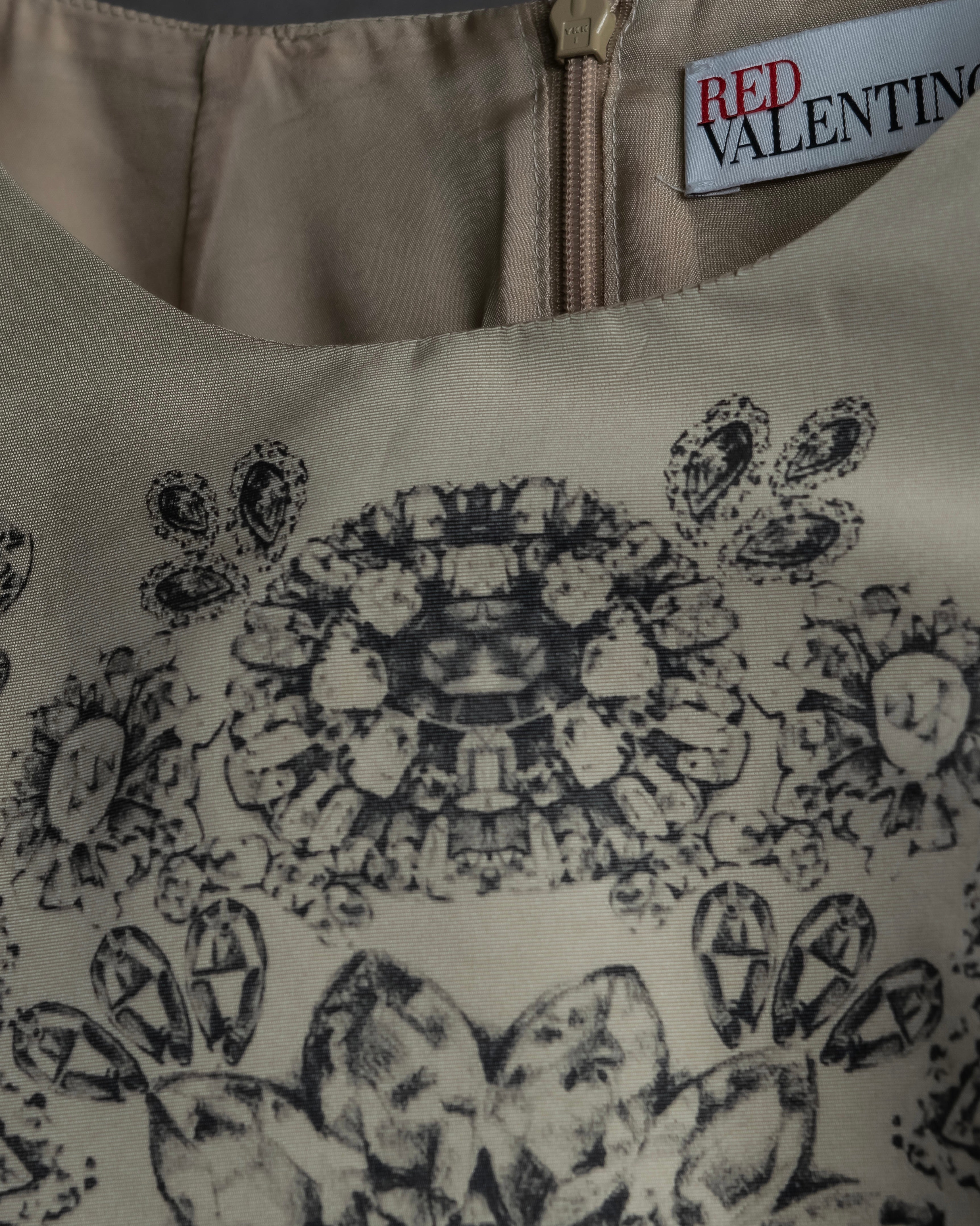 "RED VALENTINO" Baroque print sleeveless dress