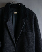 "Vintage fur collar chester coat"