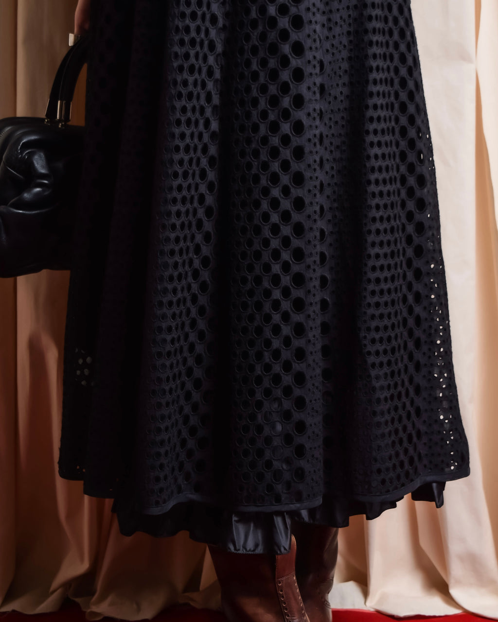 "NOKO OHNO" Layered organza frill embroidered dress