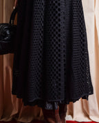 "NOKO OHNO" Layered organza frill embroidered dress