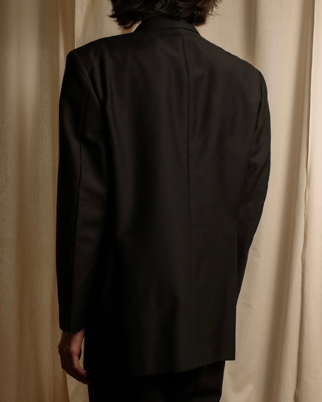 "YVES SAINT LAURENT" Strongly tailored shaped wool set up