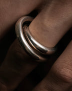 "HERMES" Vertige polished silver 925 ring